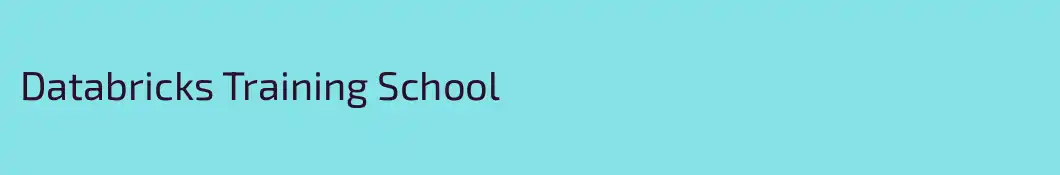 Databricks Training School